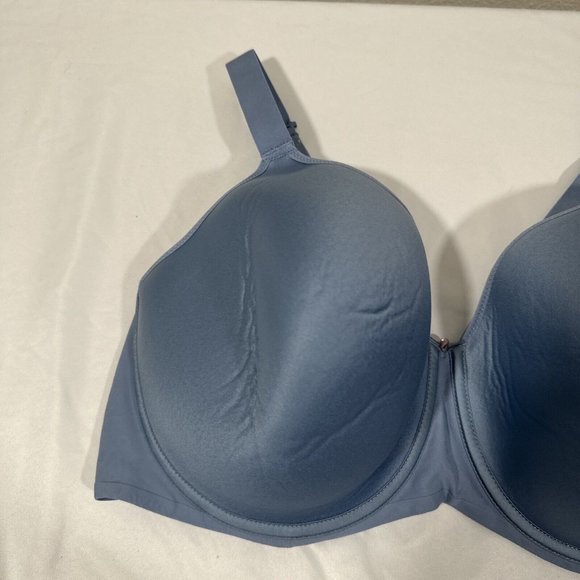 NWT Chantelle Lingerie [ 40DDD US‎ ] Comfort Chic Back-Smoothing Bra Blue #5721 - Picture 3 of 13